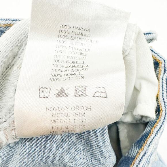 Ragged Jeans Zipped Denim Light Wash Ripped Back Pocket Size 26 - Picture 8 of 9